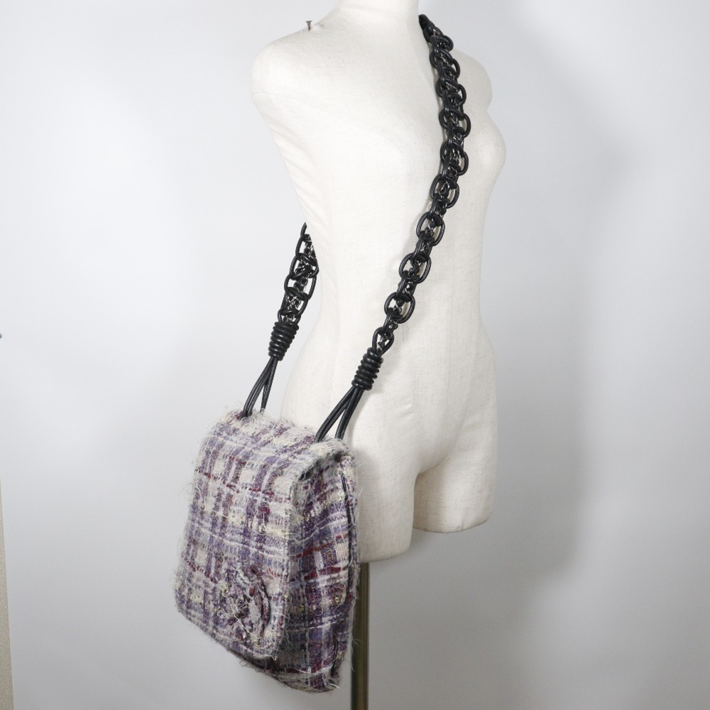 CHANEL Purple Shoulder Bag - Picture 8 of 9